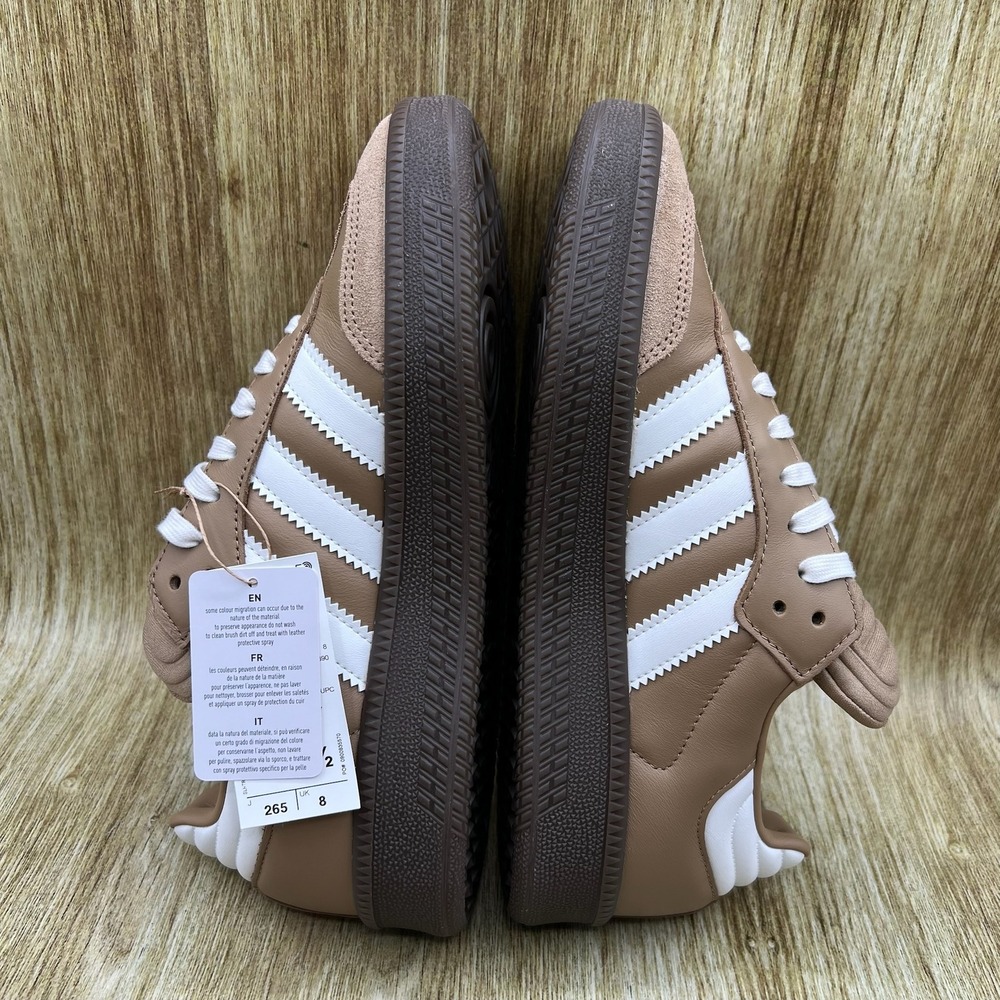 Adidas Samba XLG Men's Size 8.5 Cardboard Brown White Gum Shoes JR0926 NEW - Picture 7 of 10